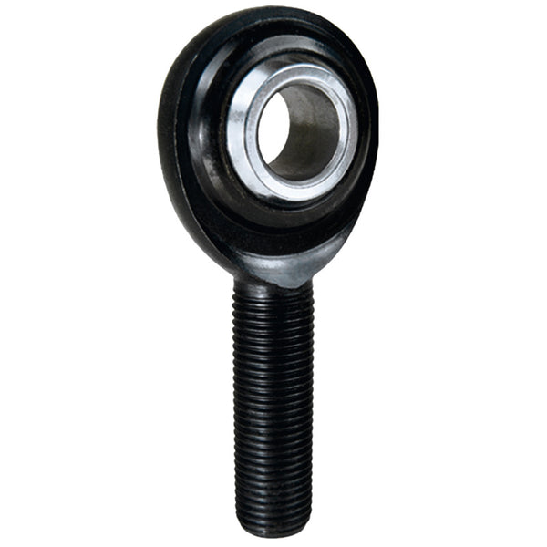 QA1 PC Series 2-Pc Rod End - Male/Right Hand - .625in Bore x 5/8-18 - Alloy Steel w/PTFE - Bull Strap