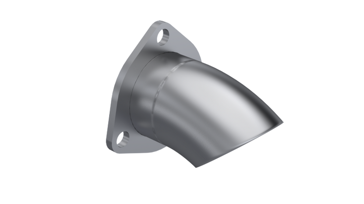 QTP 2.5in Bolt-On QTEC Adjustable Turn Down - Bull Strap
