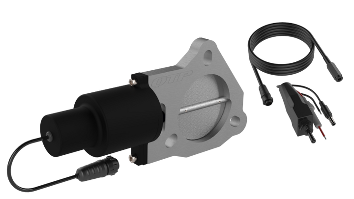 QTP 3in Bolt-On QTEC Electric Cutout Valve - Single - Bull Strap