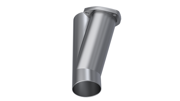 QTP 3in Weld-On QTEC Exhaust Cutout Y-Pipe - Bull Strap
