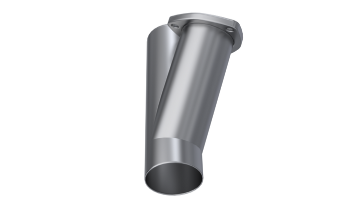 QTP 3in Weld-On QTEC Exhaust Cutout Y-Pipe - Bull Strap