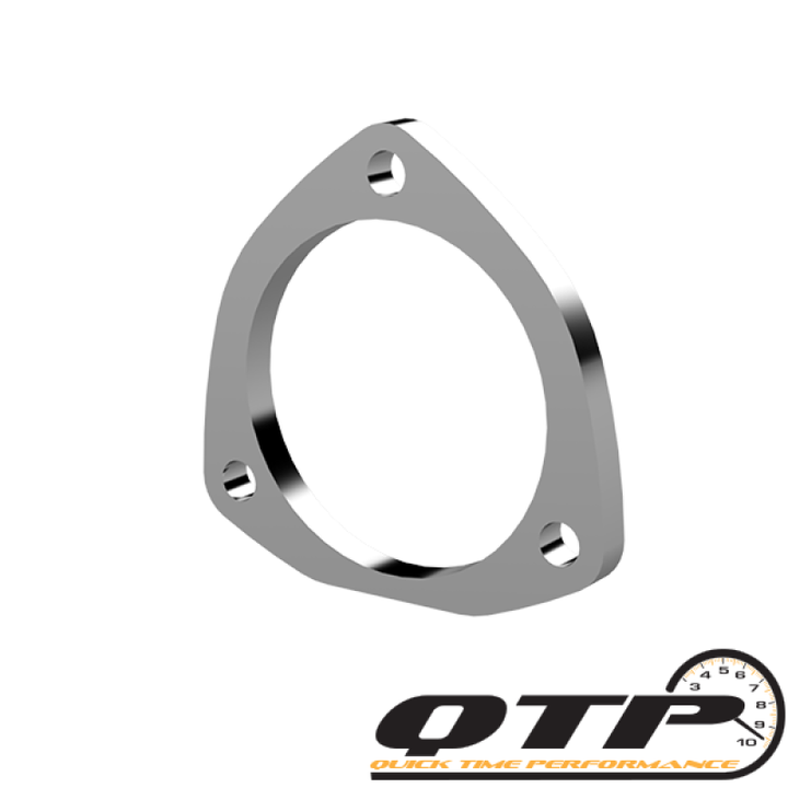 QTP 4in Weld-On QTEC 3 Bolt Flange - Bull Strap