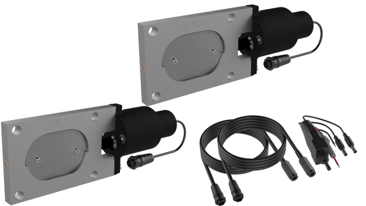 QTP Bolt-On QTEC Dual Low Profile Oval Electric Cutout Valves - Pair - Bull Strap