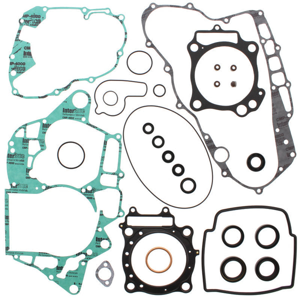 QuadBoss 04-05 Honda TRX450R Complete Gasket Set w/ Oil Seal - Bull Strap
