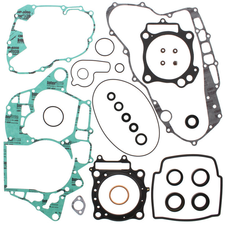 QuadBoss 04-05 Honda TRX450R Complete Gasket Set w/ Oil Seal - Bull Strap