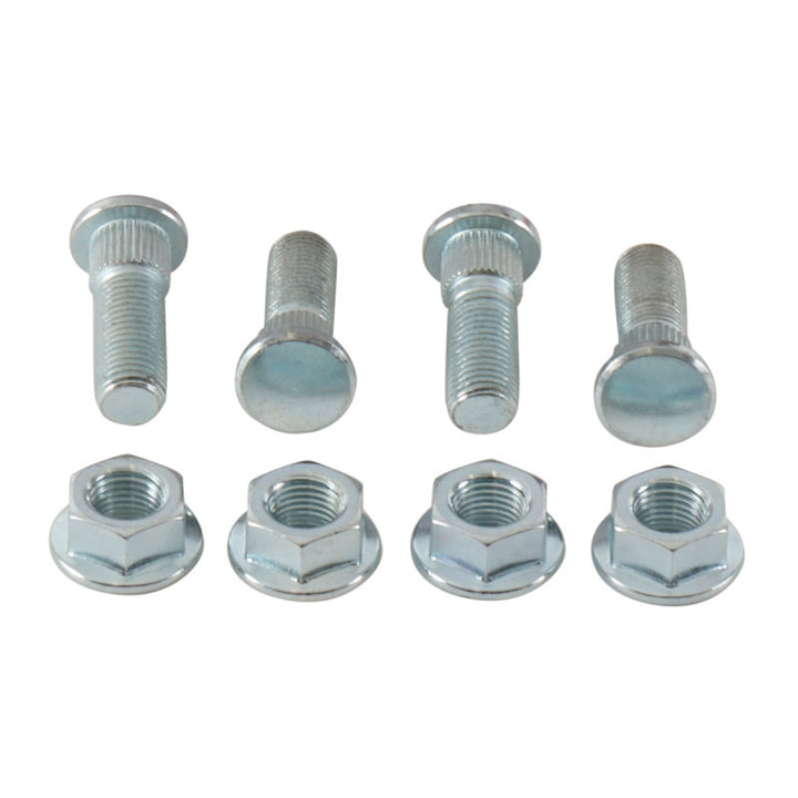 QuadBoss 04-05 Polaris ATP 330 4x4 Front Wheel Stud & Nut Kit - Bull Strap