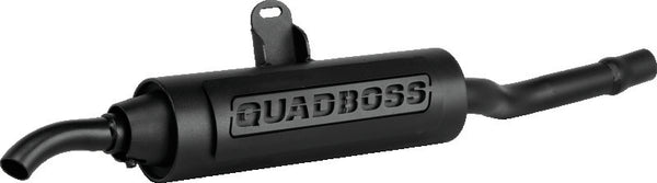 QuadBoss 87-00 Yamaha YFM350FW Big Bear Slip-On Muffler - Bull Strap