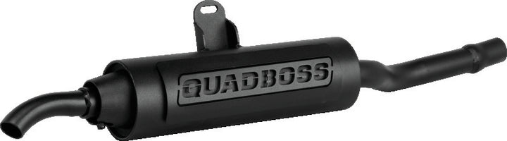 QuadBoss 87-00 Yamaha YFM350FW Big Bear Slip-On Muffler - Bull Strap