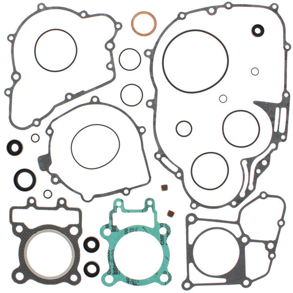 QuadBoss 88-02 Kawasaki KLF220 Bayou Complete Gasket Set w/ Oil Seal - Bull Strap