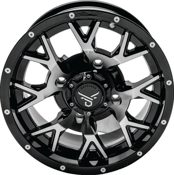 QuadBoss Barbwire 15X7 - 4+3 - 4/156 - Machined - Bull Strap