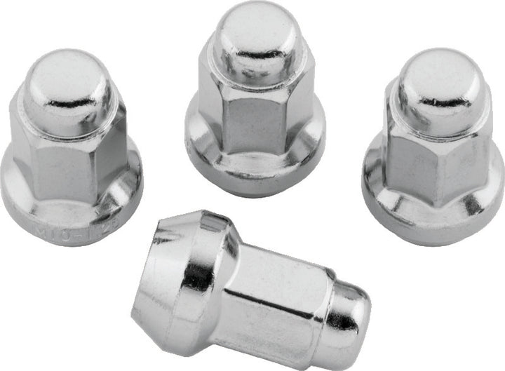 QuadBoss Lug Nuts 10x1.25 - 14mm-Od - Box of 4 - Bull Strap