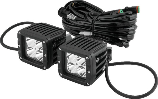 QuadBoss Paired Led 3in Pod Spot - Bull Strap