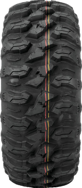 QuadBoss QBT446 Radial Utility Tire - 25x10R12 8Ply - Bull Strap