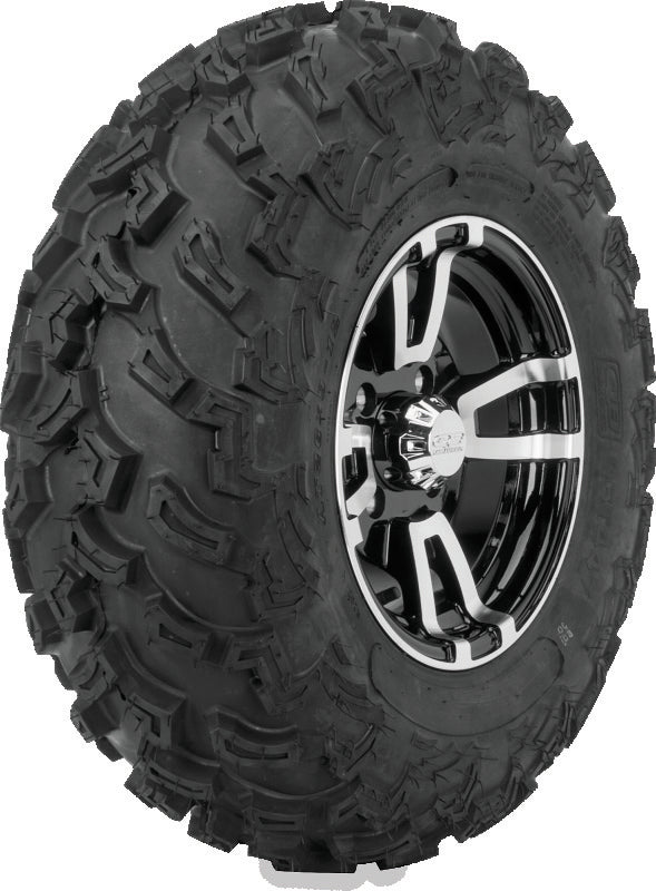 QuadBoss QBT447 Utility Tire - 25x10-12 6Ply - Bull Strap