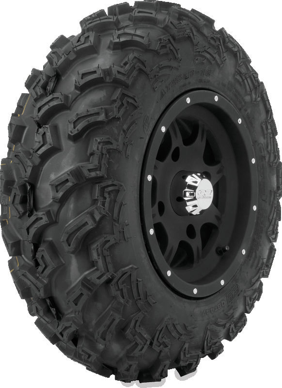 QuadBoss QBT447 Utility Tire - 25x8-12 6Ply - Bull Strap