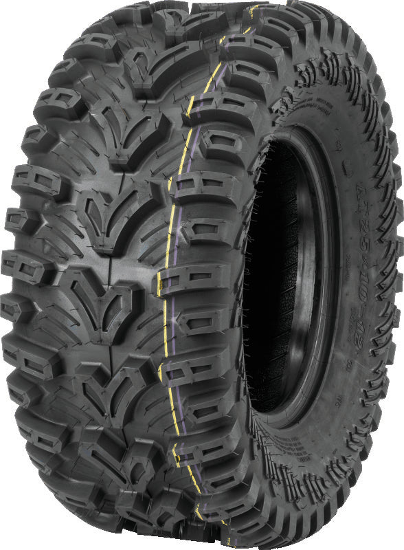 QuadBoss QBT448 Utility Tire - 25x10-12 6Ply - Bull Strap