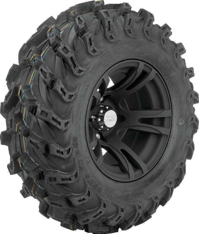 QuadBoss QBT672 Radial Mud Tire - 26x9R12 8Ply - Bull Strap