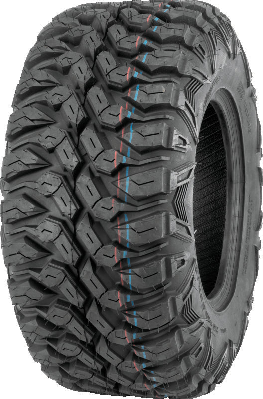 QuadBoss QBT846 Radial Utility Tire - 25x10R12 8Ply - Bull Strap