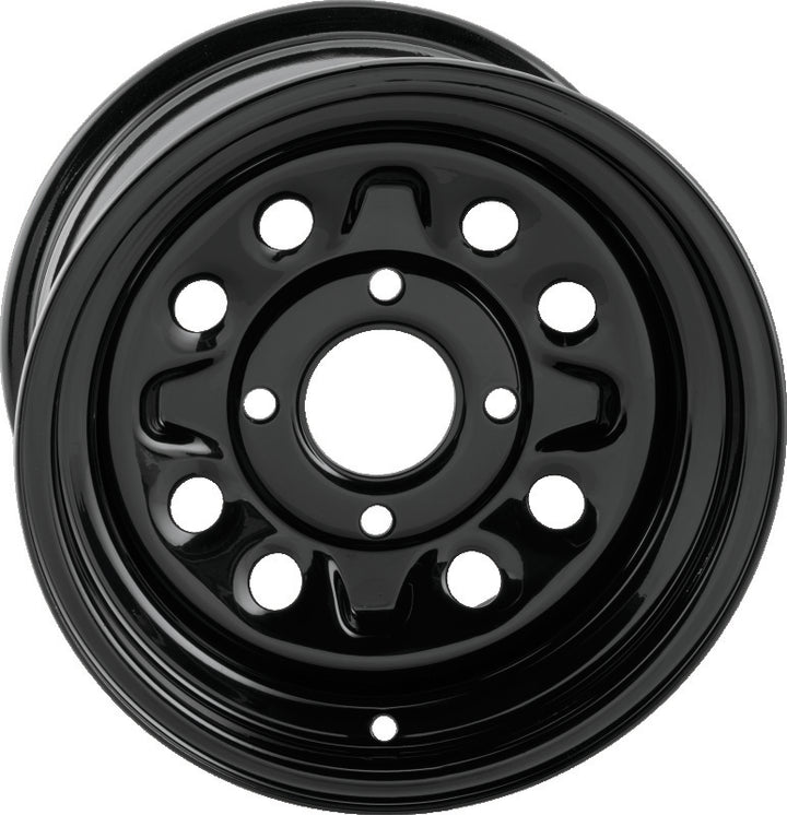 QuadBoss Steely Wheel 12X7 - 4+3 - 4/110 - Bull Strap