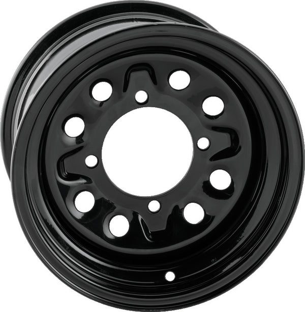 QuadBoss Steely Wheel 12X7 - 4+3 - 4/137 - Bull Strap