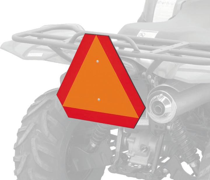 Quadboss ATV License Plate Kit - White - Bull Strap