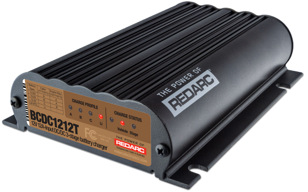 REDARC DC/DC 3-Stage Vehicle to Trailer Battery Charger - 12A - Bull Strap