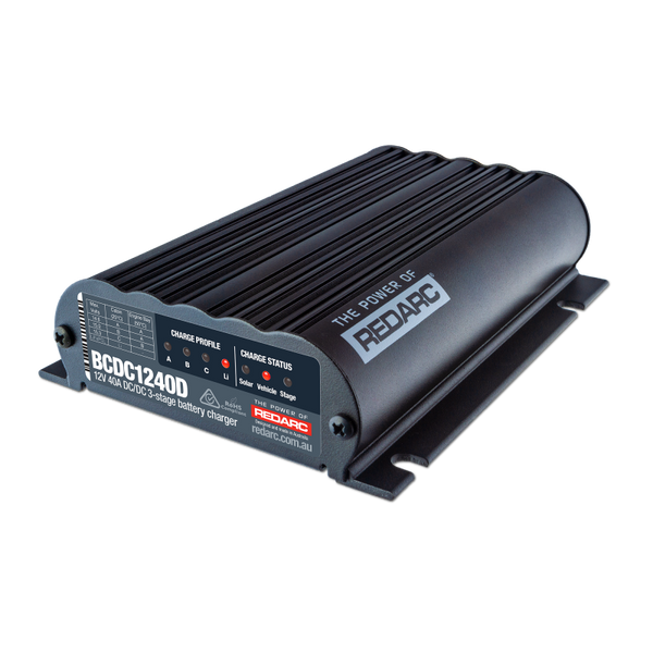 REDARC DC/DC Dual Input In-Vehicle Battery Charger - 12V 40A - Bull Strap