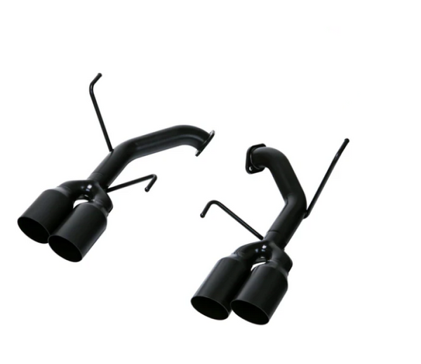 REMARK 2022+ Subaru WRX VB Stainless Single Wall Tip (4in) Axle Back Exhaust- Cerakote Black Coating - Bull Strap
