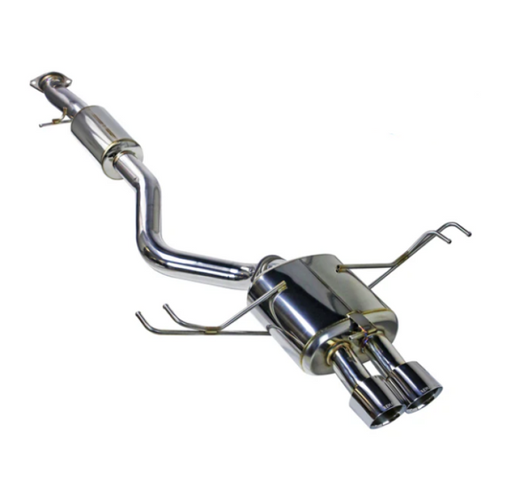 REMARK 24+ Toyota GR Corolla Dual Center Exit w/ Resonator Stainless Steel Catback Exhaust - Bull Strap