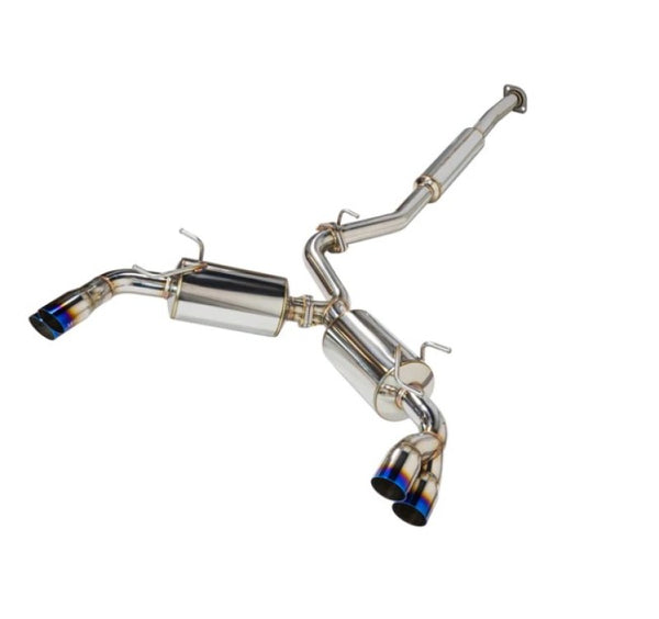 REMARK Sports Touring CatBack Exhaust, Toyota GR86 / Subaru BRZ 2022+, Burnt Stainless Tip - Bull Strap