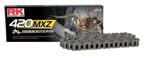 RK Chain 420MXZ-110L - Natural - Bull Strap