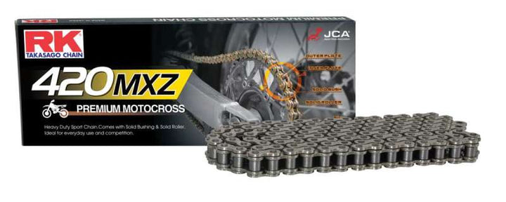 RK Chain 420MXZ-110L - Natural - Bull Strap