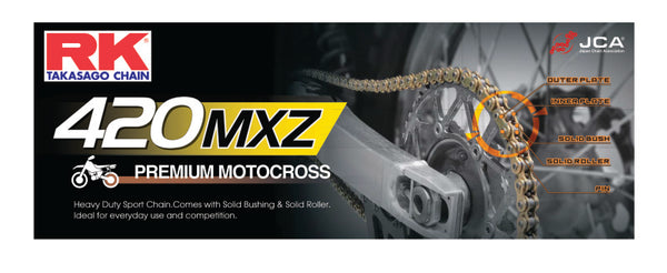 RK Chain 420MXZ-126 - Natural - Bull Strap