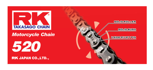 RK Chain 520-100 - Natural - Bull Strap
