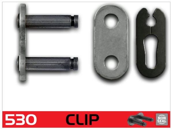 RK Chain 530 Clip Link - Natural - Bull Strap