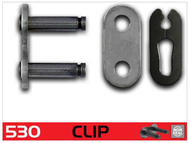 RK Chain 530 Clip Link - Natural - Bull Strap