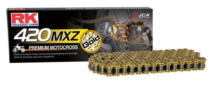 RK Chain GB420MXZ-126L - Gold - Bull Strap