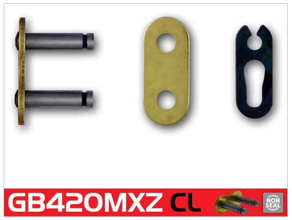 RK Chain GB420MXZ Clip Link - Gold - Bull Strap