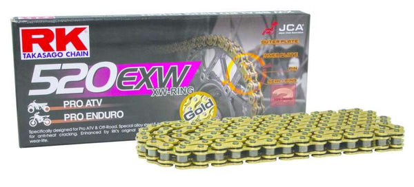 RK Chain GB520EXW-120L XW-Ring - Gold - Bull Strap
