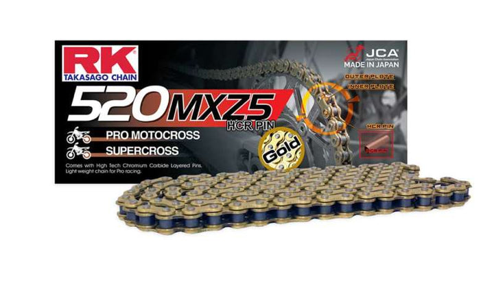 RK Chain GB520MXZ5-120L - Gold - Bull Strap