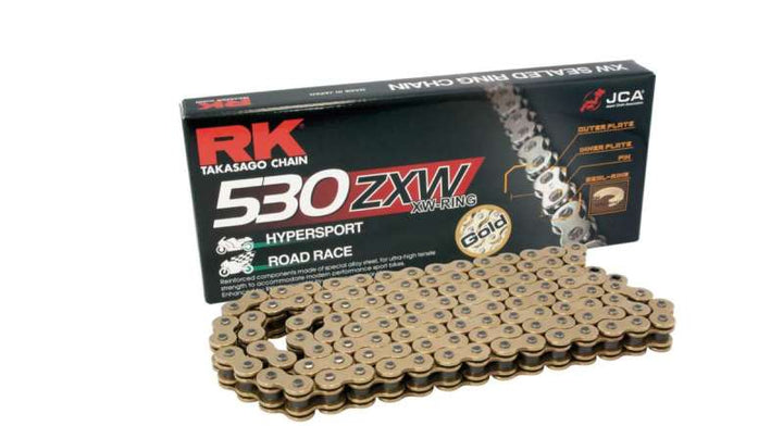 RK Chain GB530ZXW-120L XW-Ring - Gold - Bull Strap