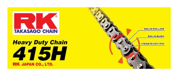 RK Chain RK-M 415H-120L - Natural - Bull Strap