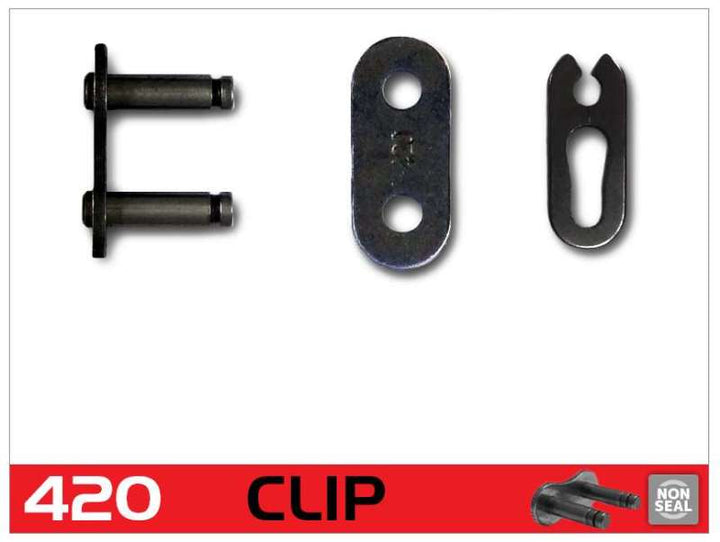 RK Chain RK-M 420-CLIP - Natural - Bull Strap