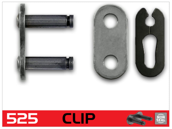 RK Chain RK-M 525 Clip Link - Natural - Bull Strap