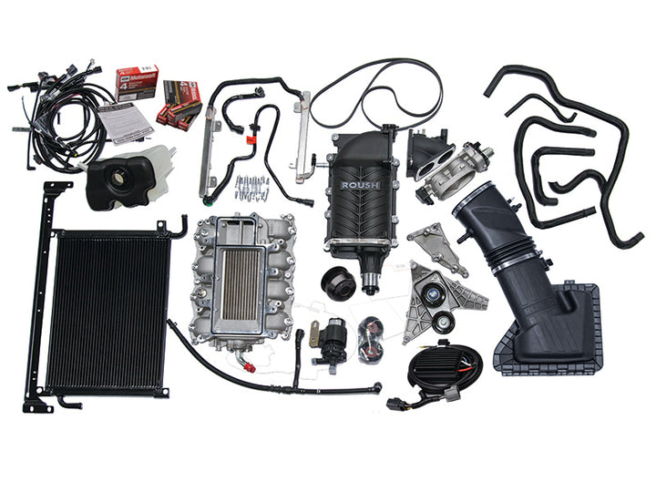 ROUSH 2015-2017 Ford Mustang 5.0L V8 600HP Phase 2 Calibrated Supercharger Kit - Bull Strap