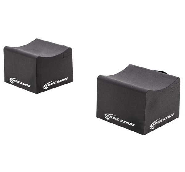 Race Ramps 10in. High Supercar Wheel Cribs (Extra Wide) - Bull Strap