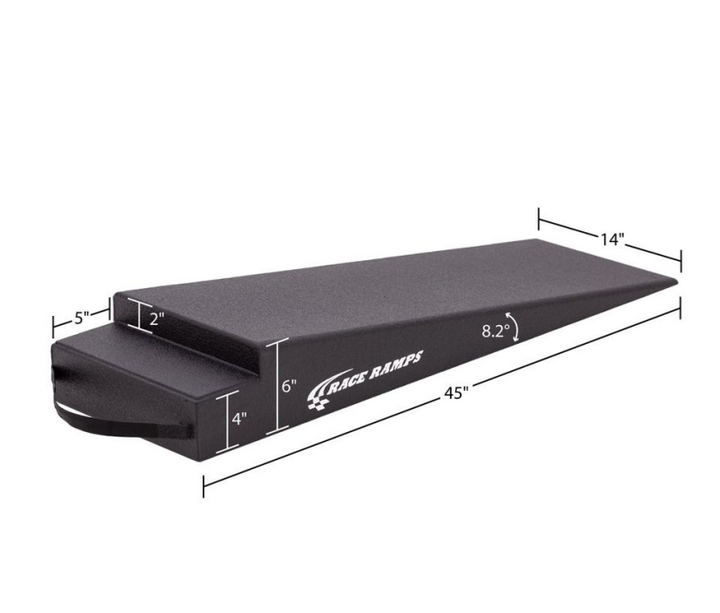 Race Ramps 6in. Trailer Ramps - 8.2 Degree Approach Angle - Bull Strap