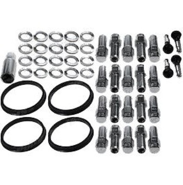 Race Star 14mm x 1.5 1.38in. Shank w/ 7/8in. Head Dodge Charger Closed End Lug Kit - 20 PK - Bull Strap