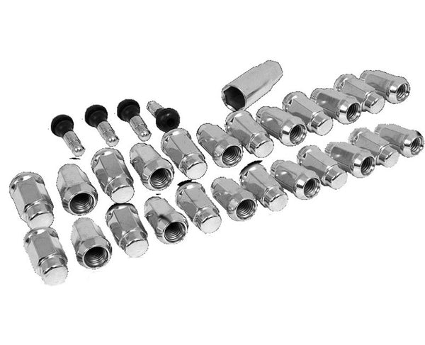 Race Star 14mmx1.50 Closed End Acorn Deluxe Lug Kit (3/4 Hex) - 24 PK - Bull Strap