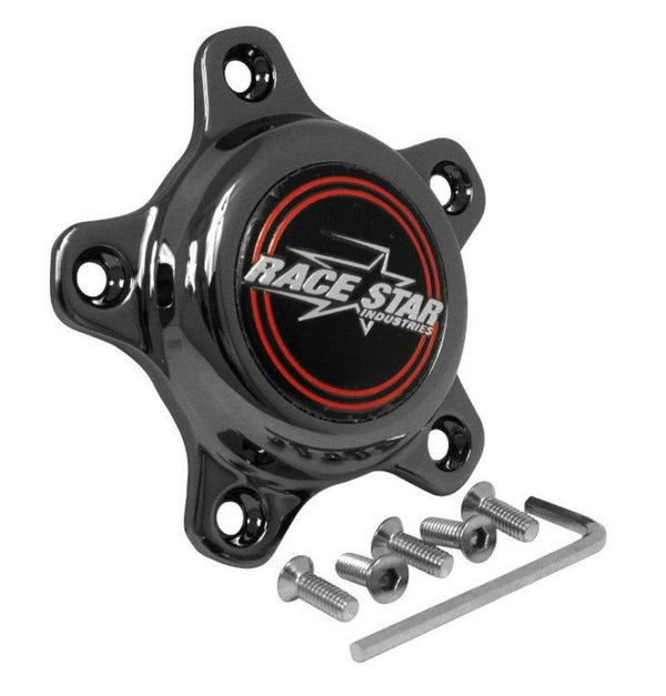 Race Star 5 Lug Cap Short Plastic Dark Star (incl. Medallion & Screws) - Bull Strap